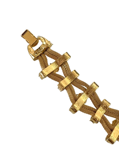 Joan Rivers Signed Woven Mesh Bracelet