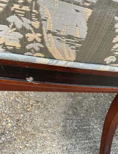 Pair Baker Furniture Regency Dining Chairs With Klismos Legs