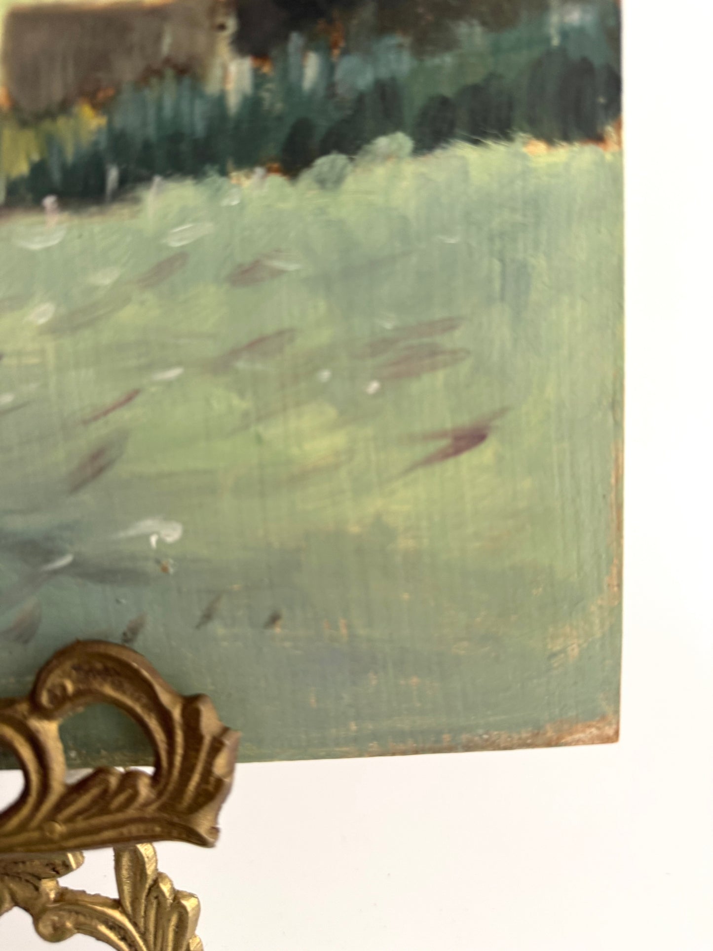 Farm Landscape on Board, Attributed to Alice Adler (1931–2024)