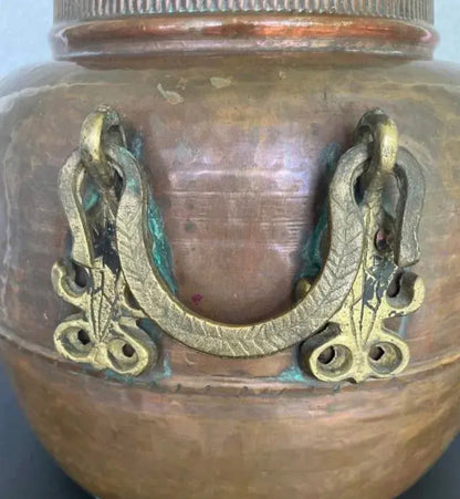Antique Hand-Hammered Copper Vessel