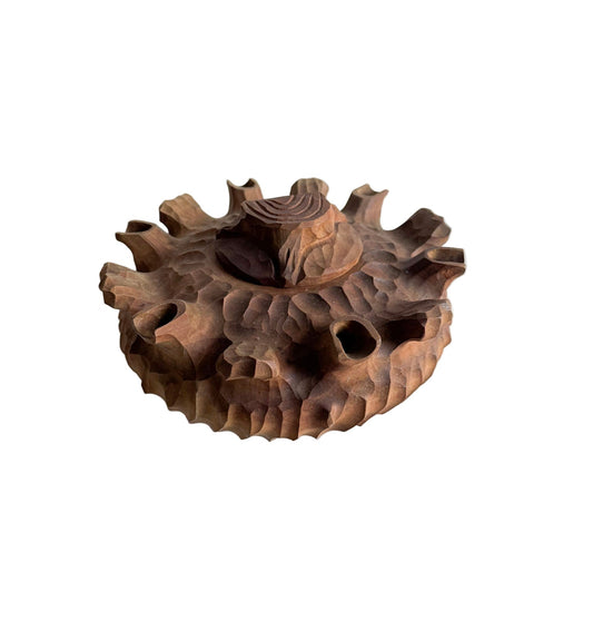 Vintage Hand-Carved Grolla Cup by Frères Buillet – Introd, Vallée d’Aoste, Italy