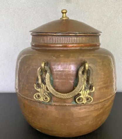 Antique Hand-Hammered Copper Vessel