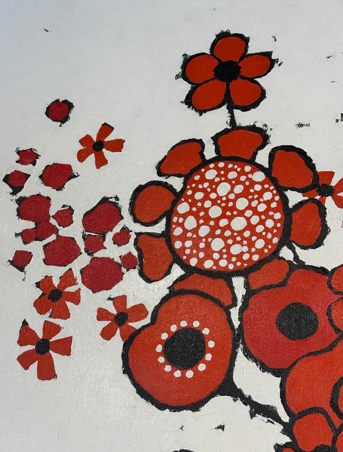 Barbara Coleman’s “Hearts and Fleurs on Le Grand,” 1971 Oil on Canvas