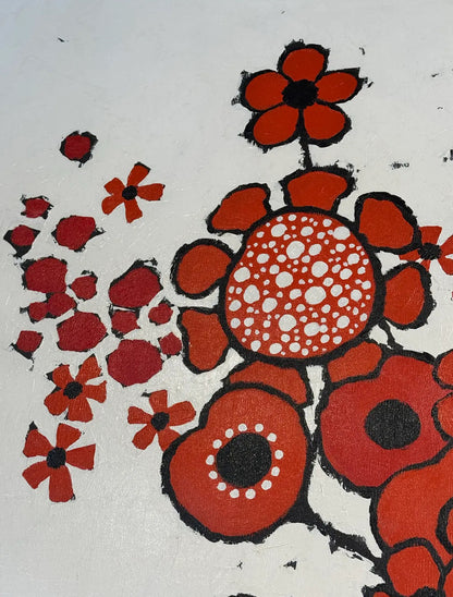 Barbara Coleman’s “Hearts and Fleurs on Le Grand,” 1971 Oil on Canvas