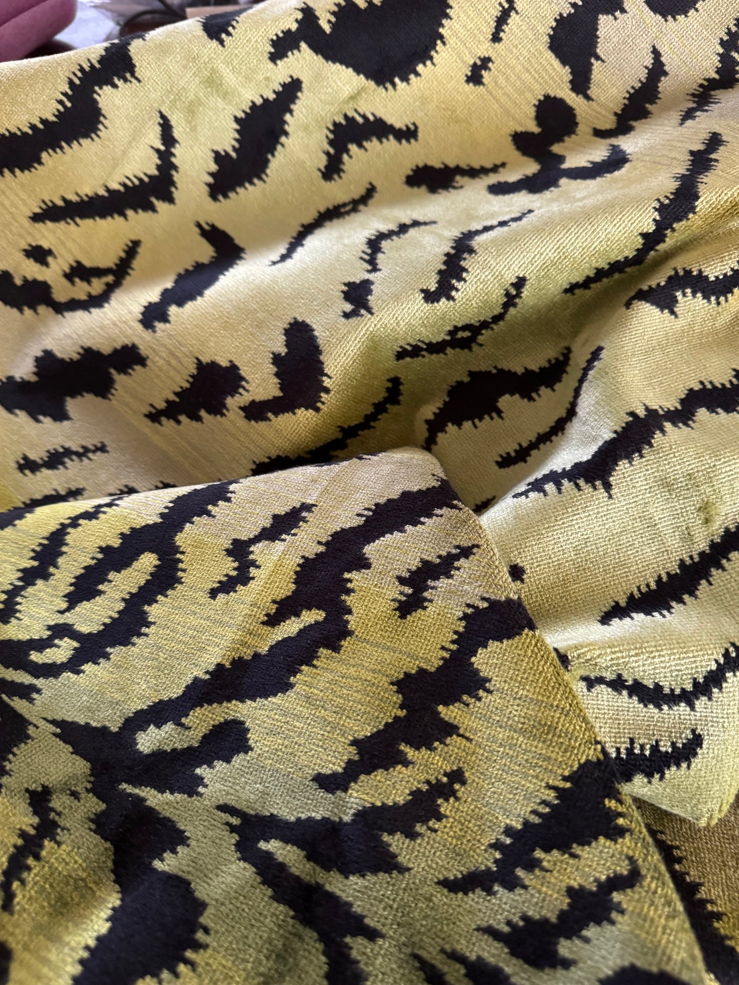 Scalamandré Tigre Green Velvet