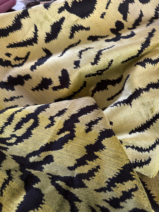 Scalamandré Tigre Green Velvet