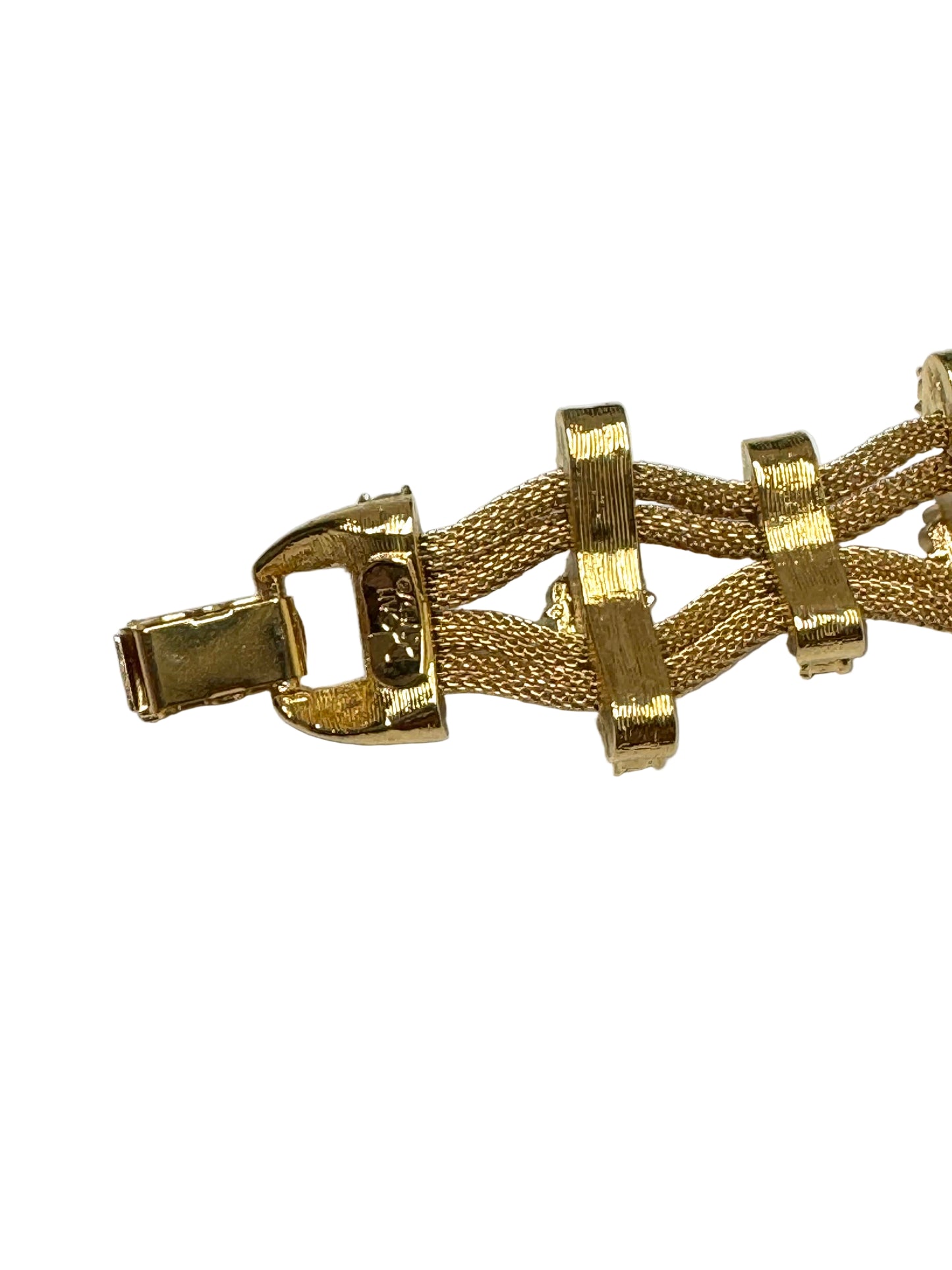 Joan Rivers Signed Woven Mesh Bracelet