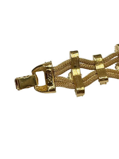 Joan Rivers Signed Woven Mesh Bracelet