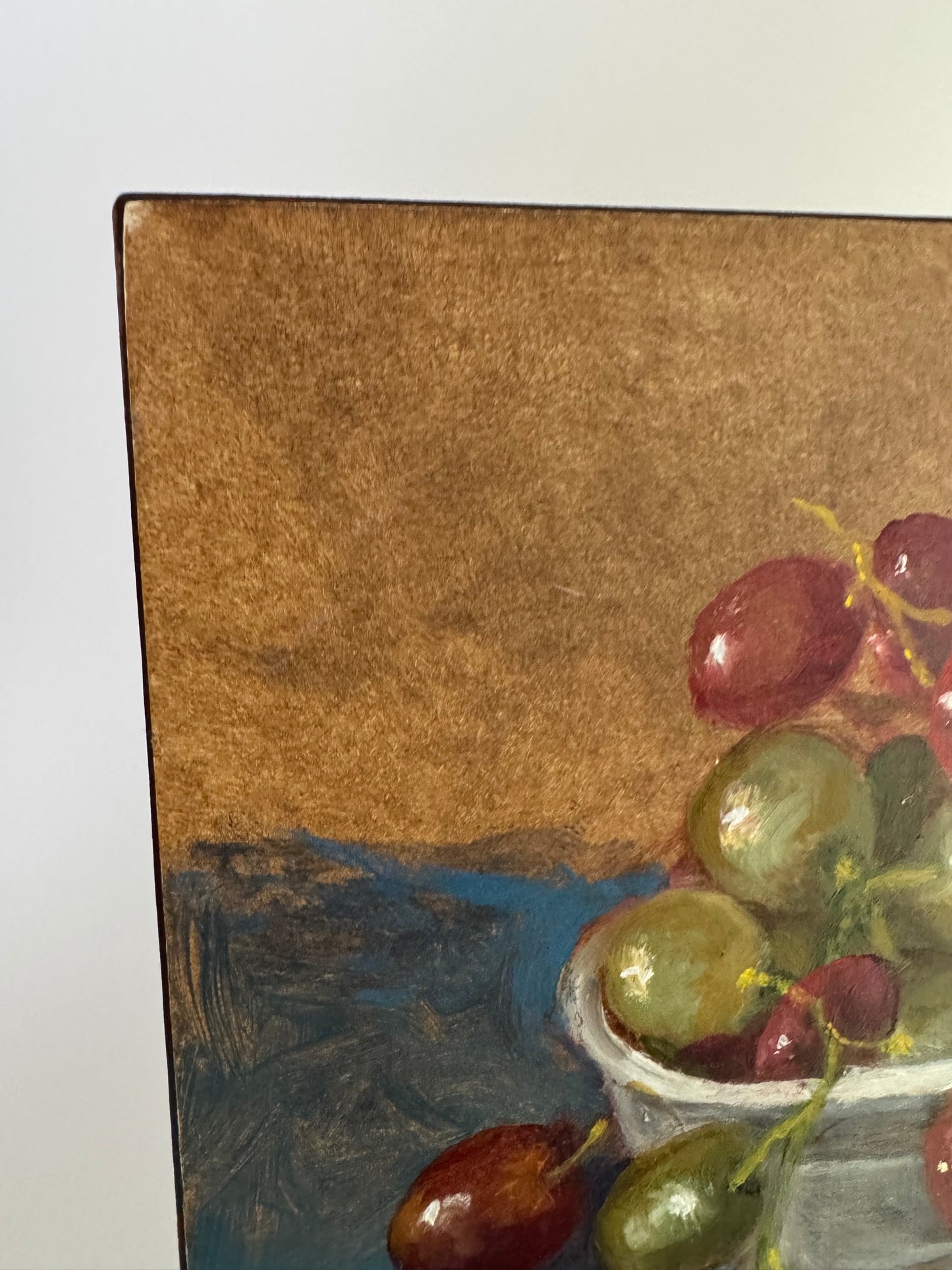 Still Life with Grapes and Peaches – Attributed to Alice Adler (1931–2024)