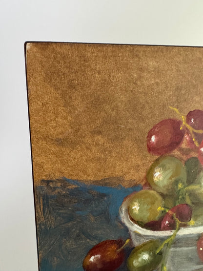 Still Life with Grapes and Peaches – Attributed to Alice Adler (1931–2024)