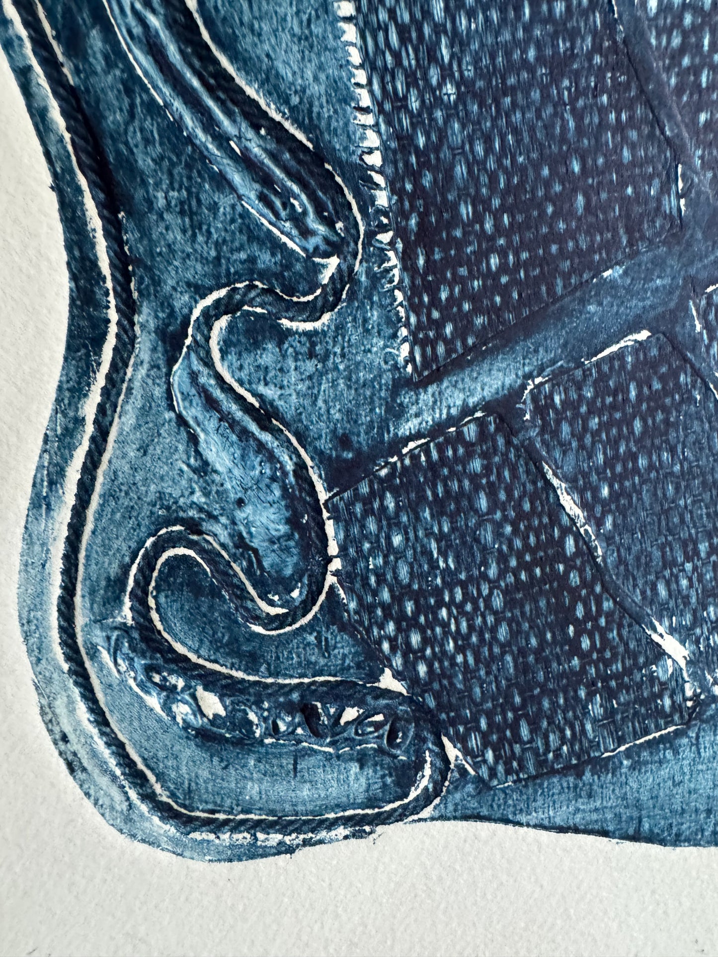 Embossed Abstract Print on Paper