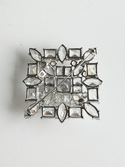 Large Vintage Rhinestone Brooch