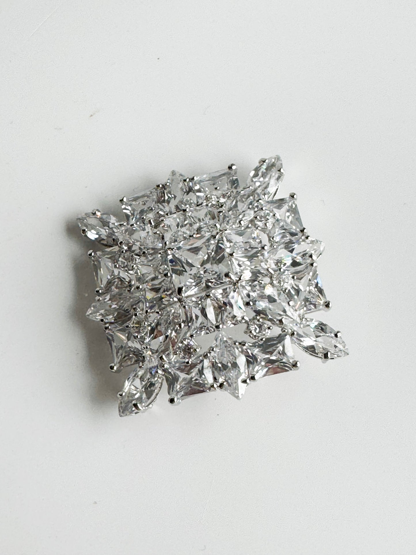 Large Vintage Rhinestone Brooch