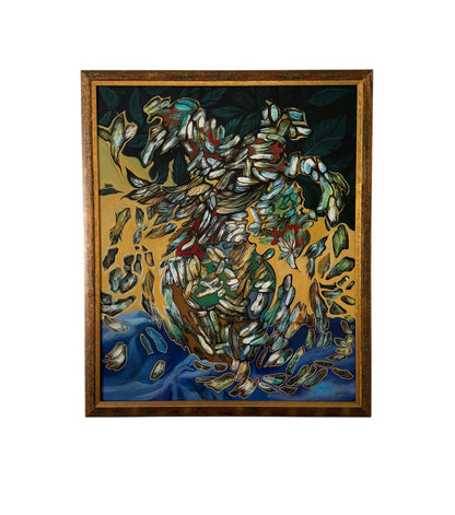 Abstract Expressionist Painting Signed “David”