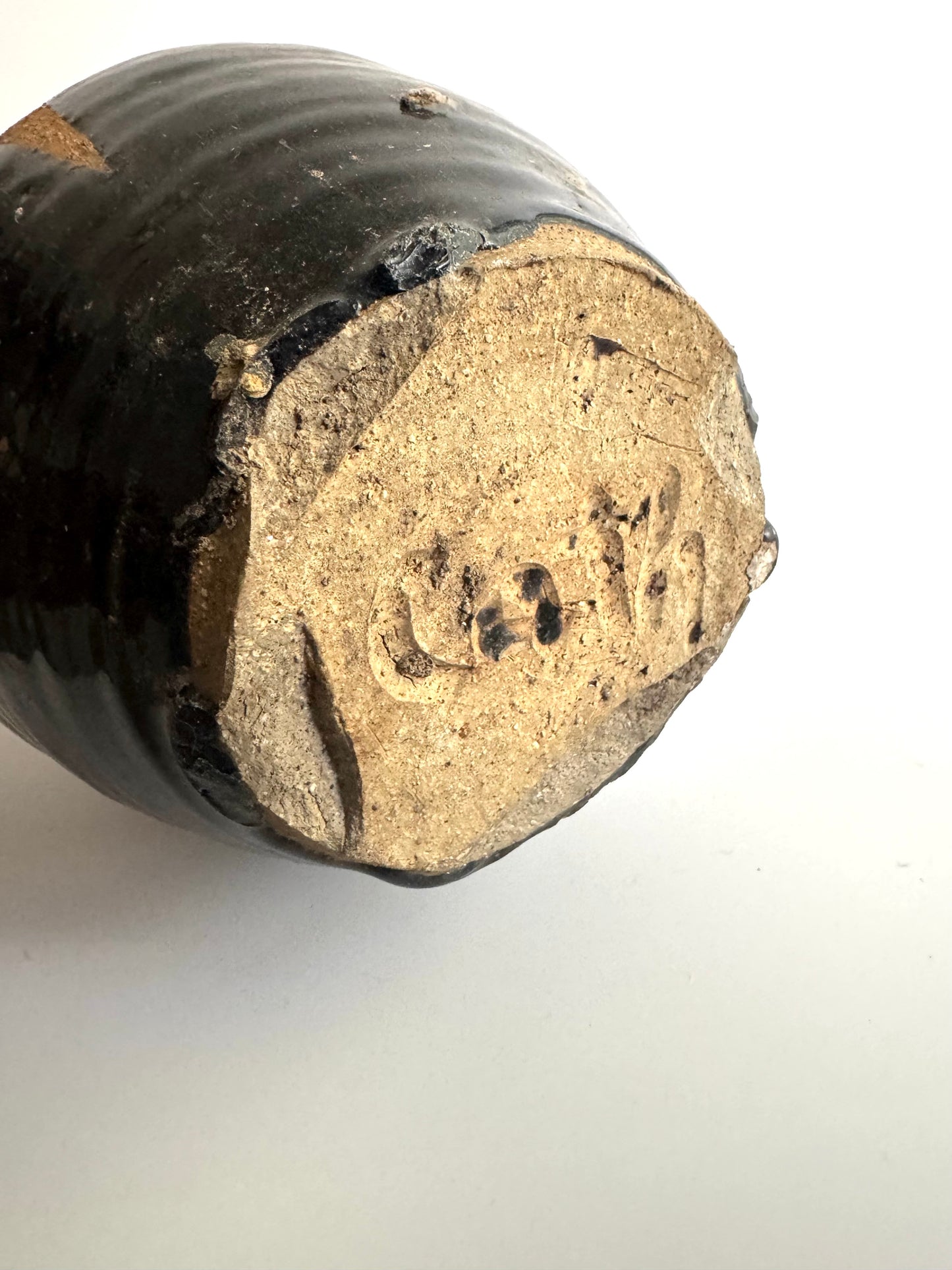 Studio Pottery Drip-Glaze Vessel, Signed