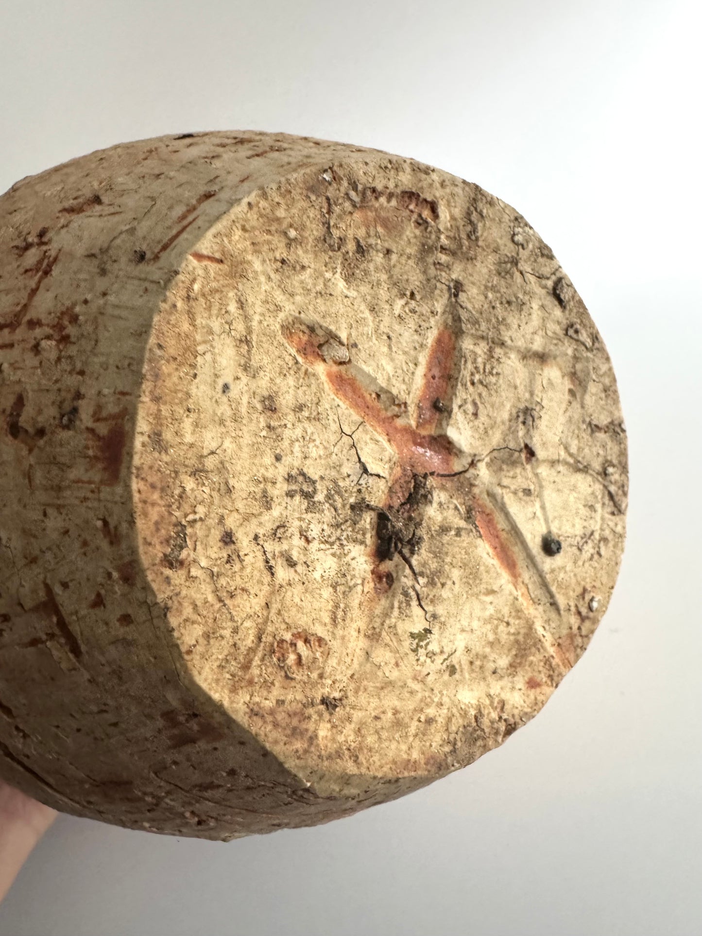 Rustic Studio Pottery Vase with Two-Tone Glaze