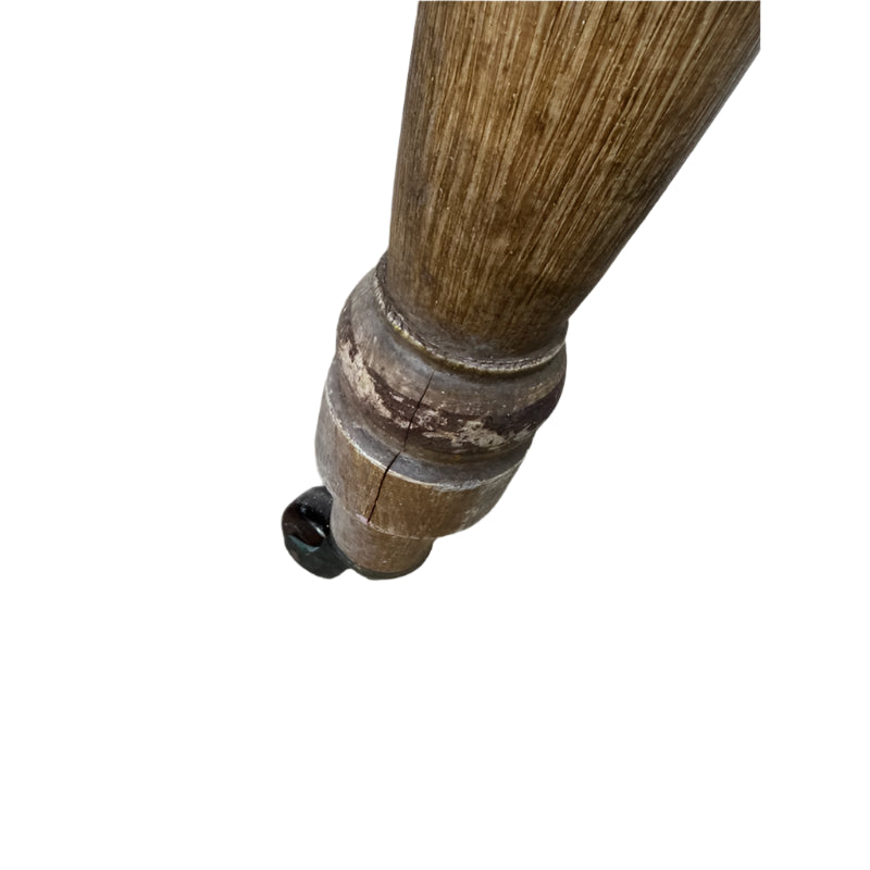 Antique Fruitwood Washstand With Carrara Marble Top and Tile Back