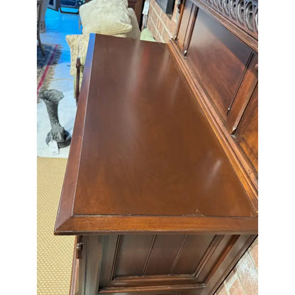 Antique Gothic Revival Solid Mahogany Cabinet