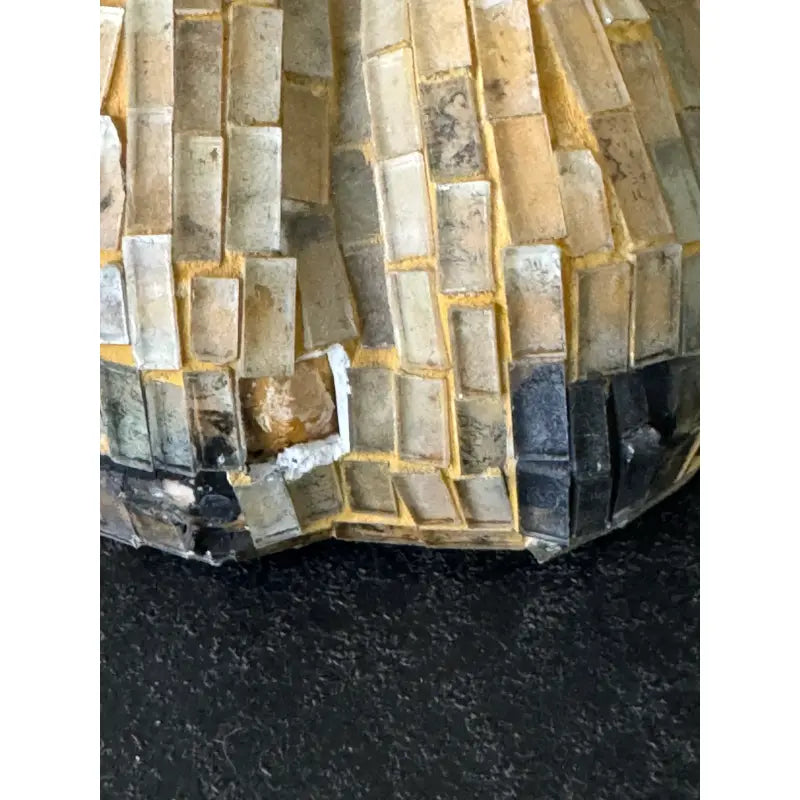 Large Hand Made Glass Mosaic Floor Lion Statue