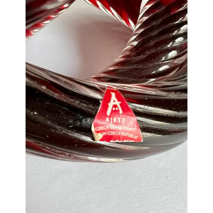 Mid-Century Hand Blown Glass Knot Candle Holders – a Pair